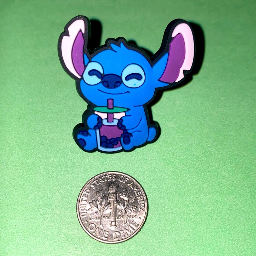 (10 for $15) Lilo & Stitch Enjoying his Purple drink Charms - Picture 1 of 1